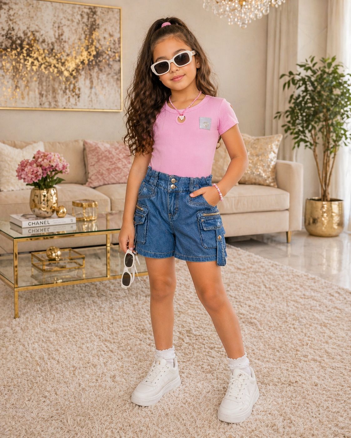 Conjunto Short Niña Ref 3191