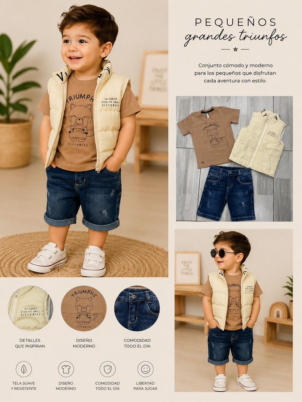 Conjunto Bermuda Bebé