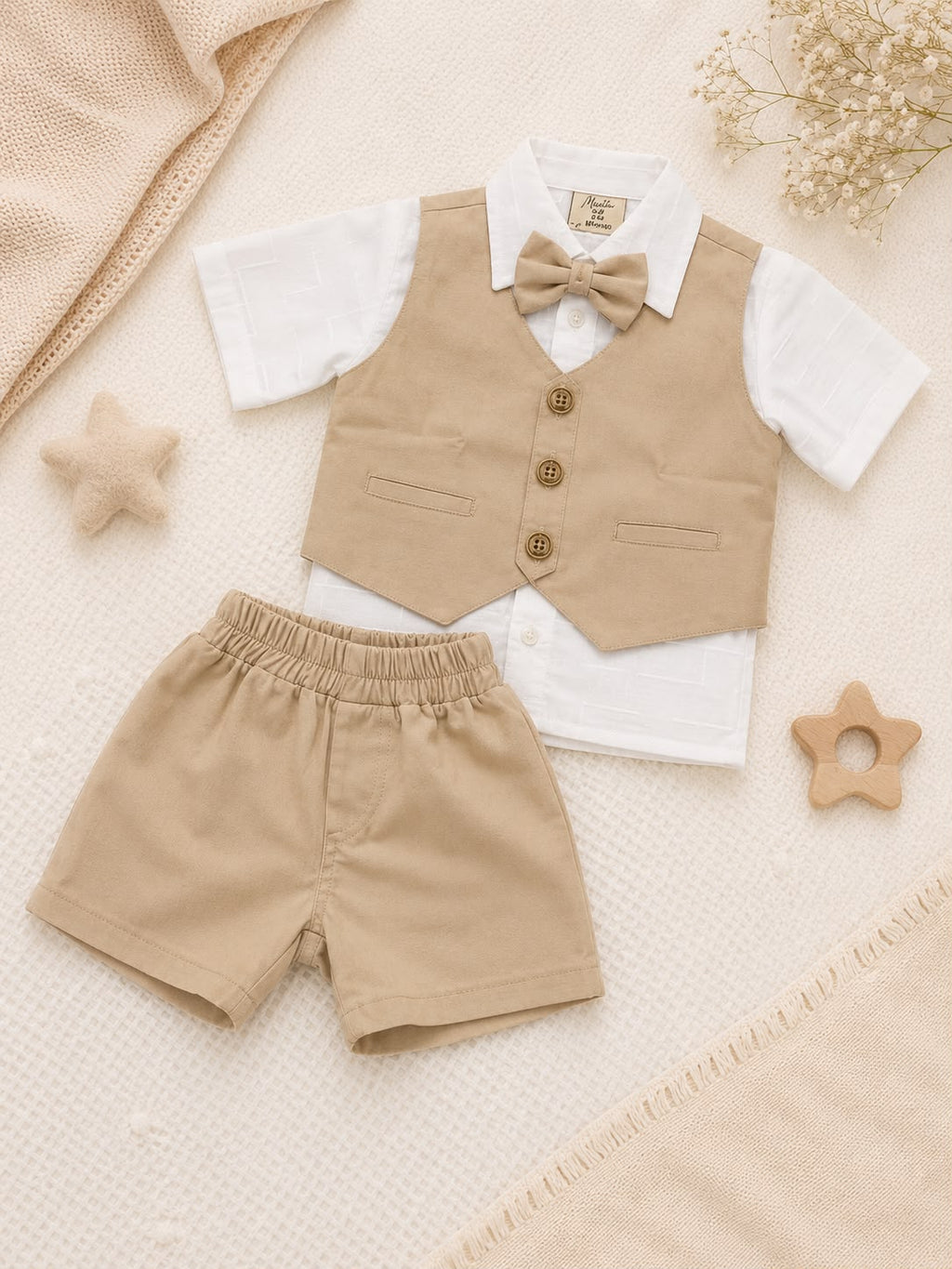 Conjunto Bautizo Bermuda Bebé Ref 511