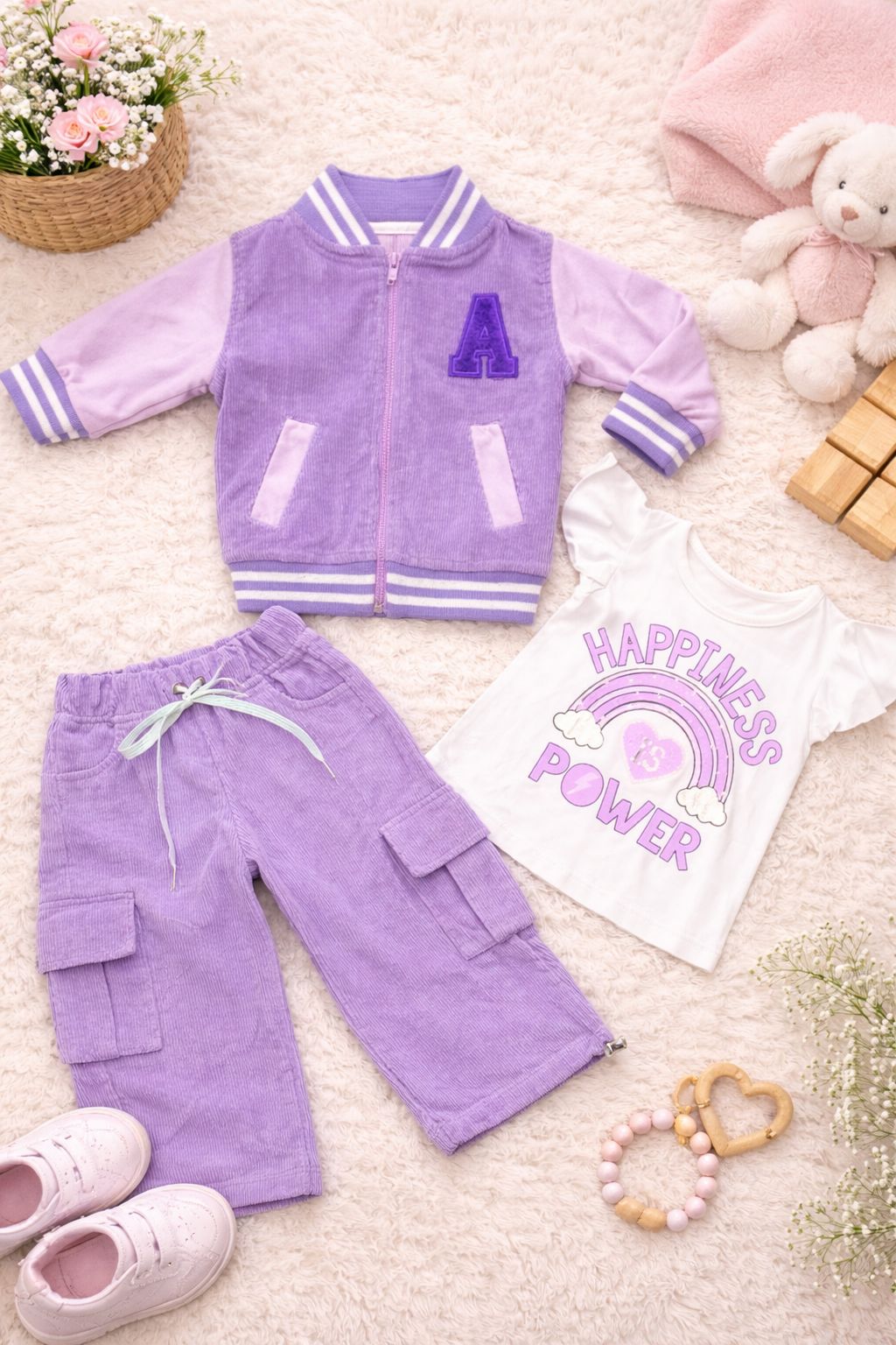 Conjunto trío pantalón bebé RF  1277