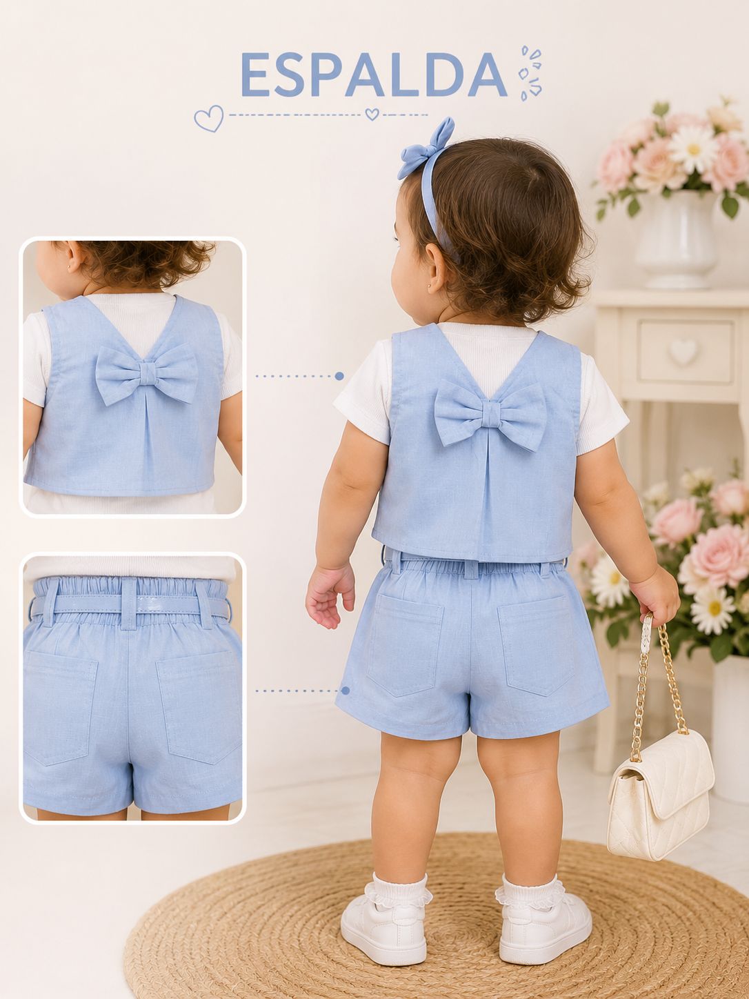 Conjunto Falda Short Bebé