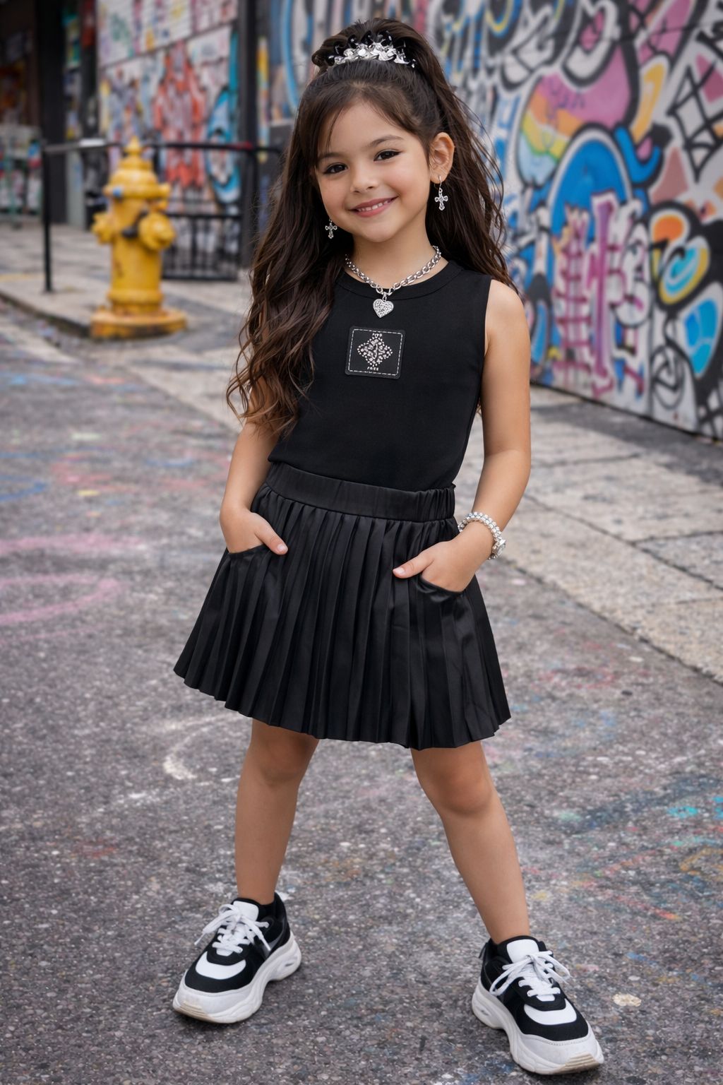 Conjunto Falda Niña Ref 34701
