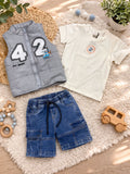Conjunto Bermuda Bebé Ref B597