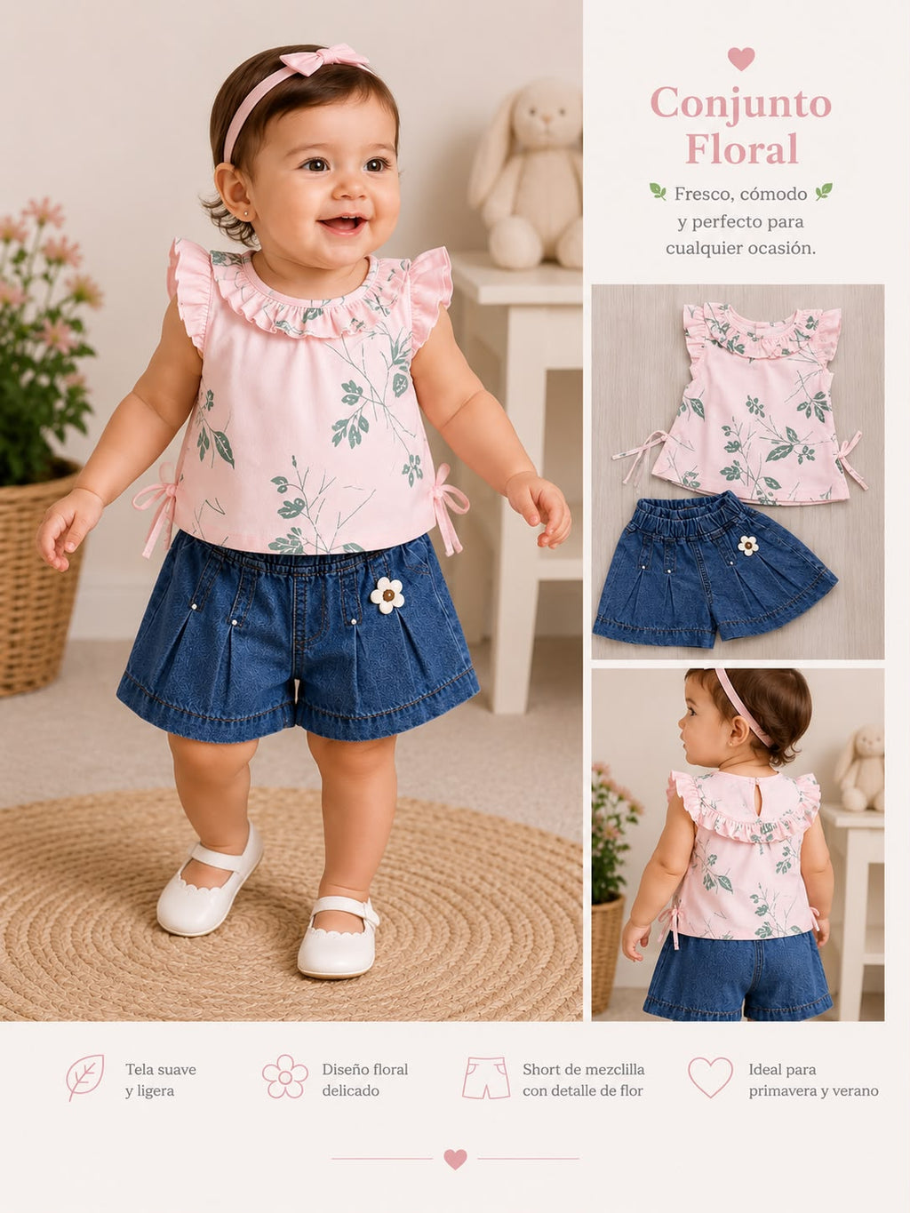 Conjunto Short Bebé Ref 1457