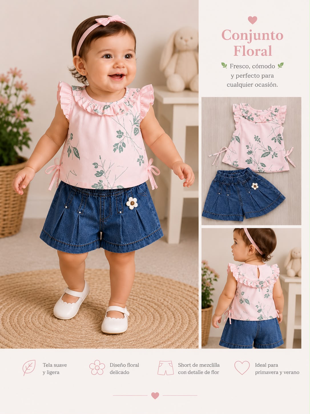 Conjunto Short Bebé Ref 1457