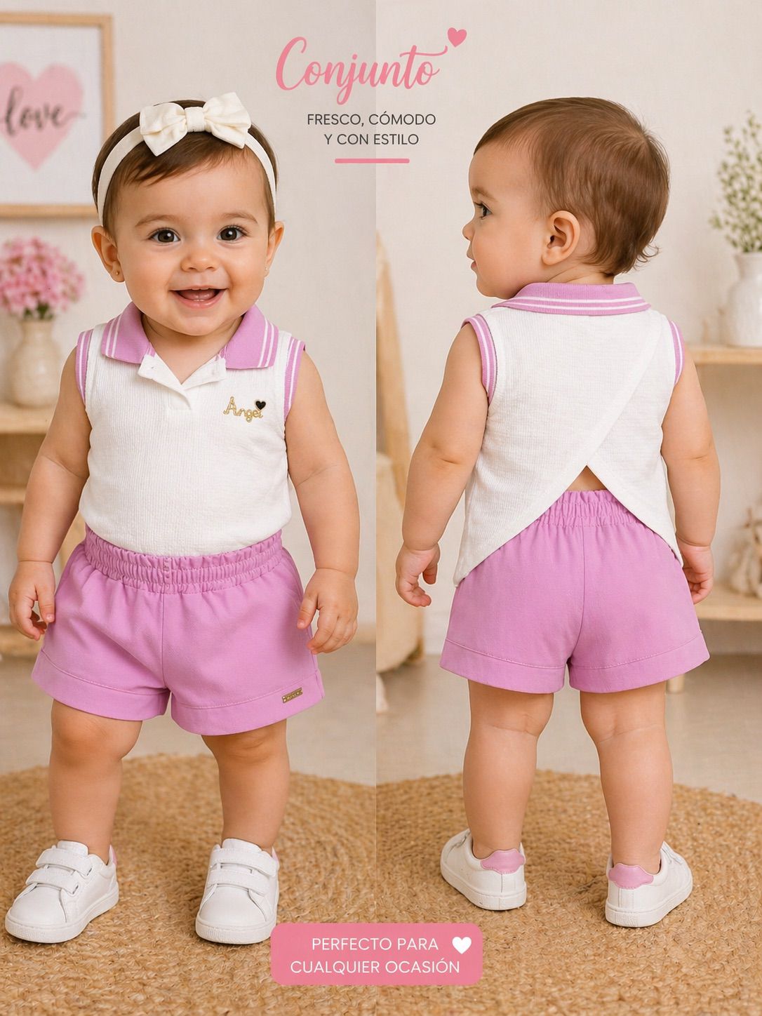 Conjunto Short Bebé Ref 3027