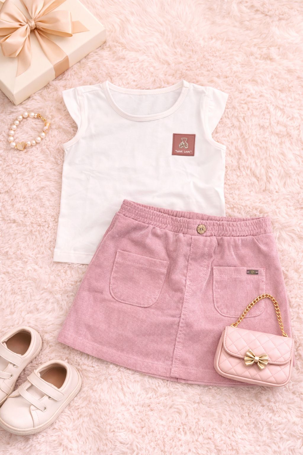Conjunto Falda Bebé Niña Ref 811815