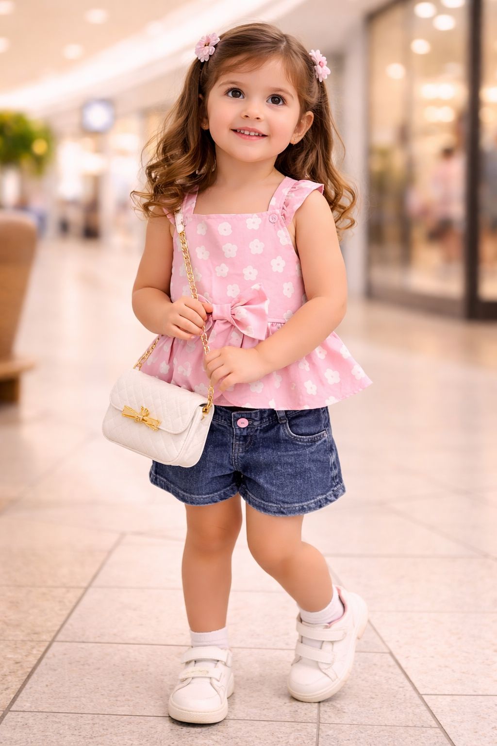 Conjunto Short Bebé Niña Ref 407068