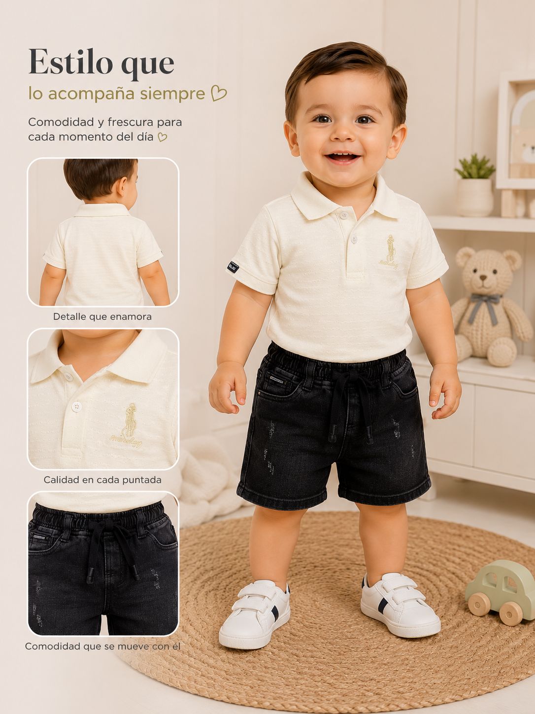 Conjunto Bermuda Bebé
