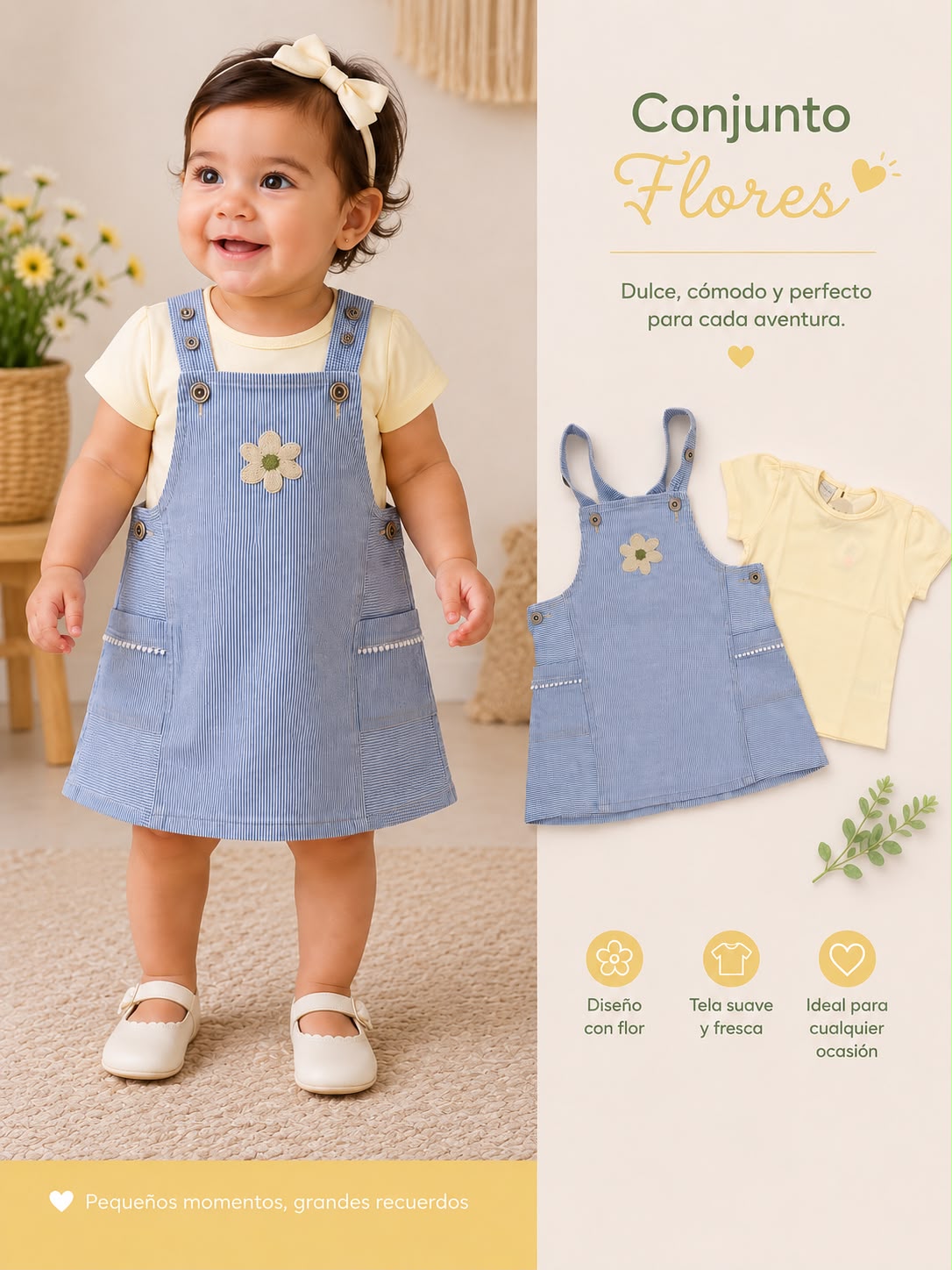 Conjunto Jardinera Bebé REF 487001