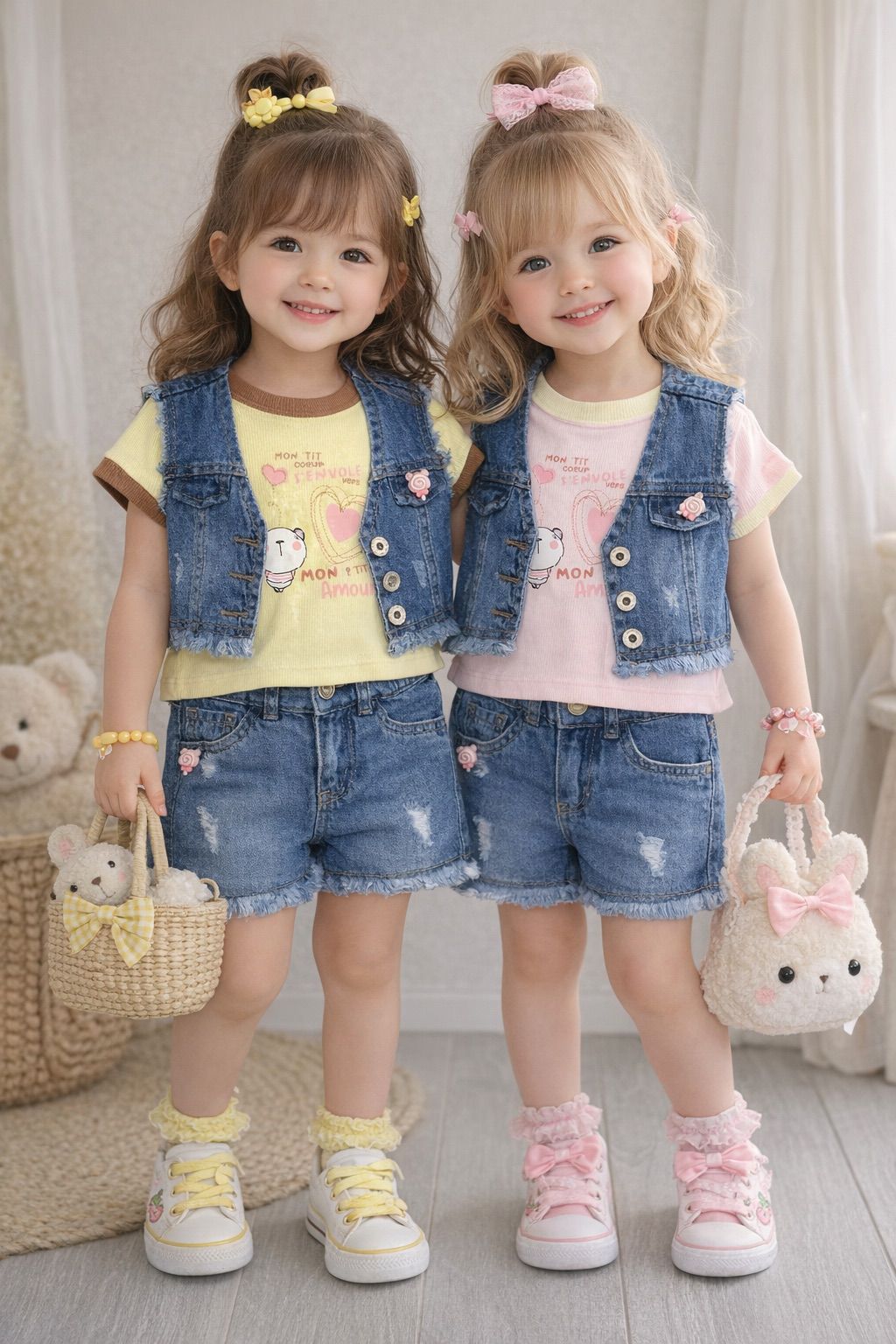Conjunto trío short bebé RF 1993