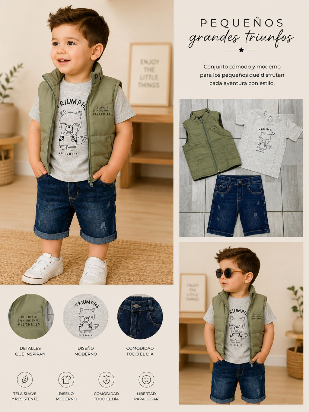 Conjunto Bermuda Bebé