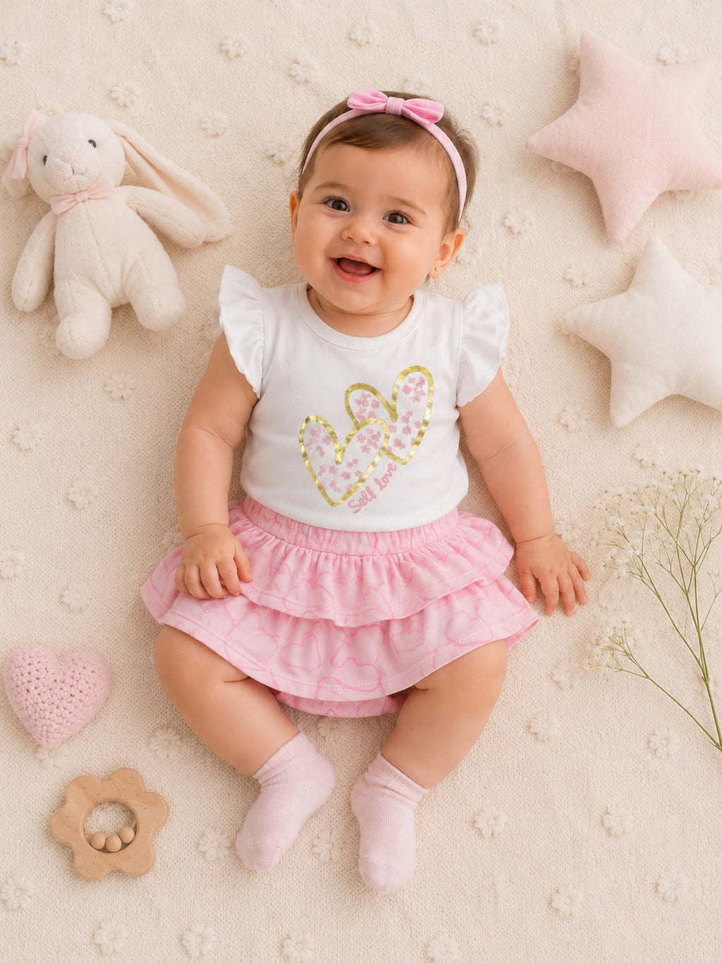 Conjunto Falda Bebé Ref 51410