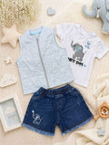 Conjunto Short Chaleco Bebé Ref 3030