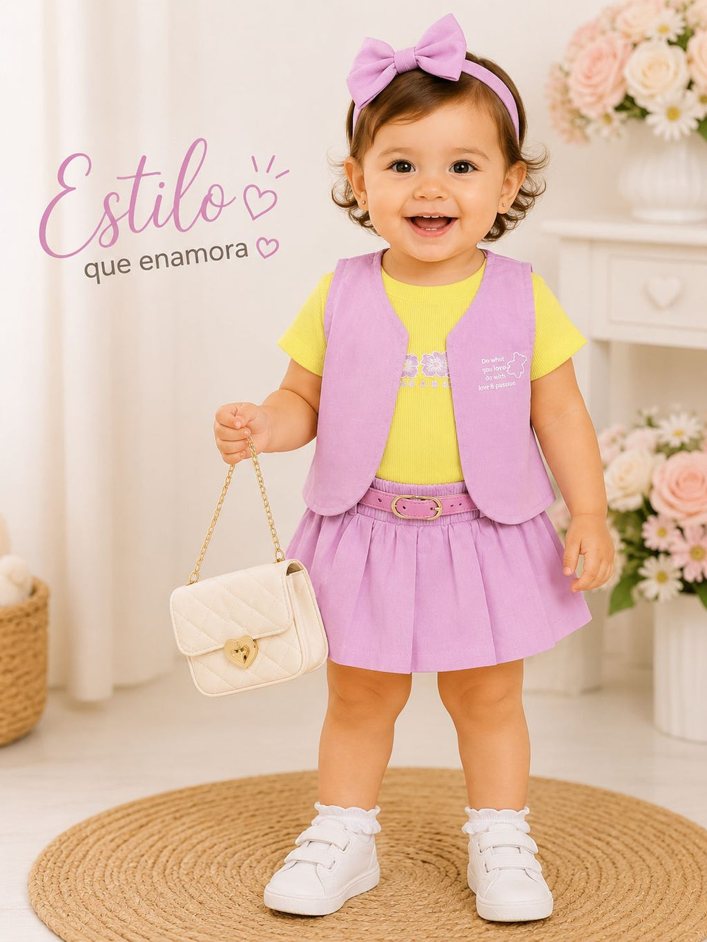 Conjunto Falda Short Bebé
