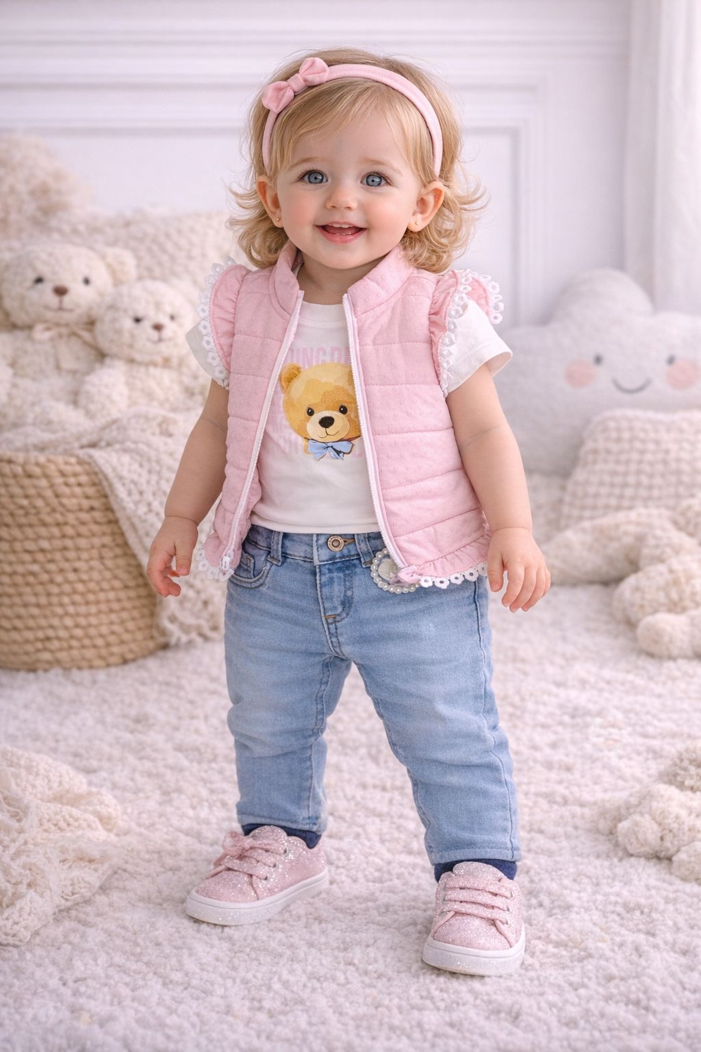 Conjunto Trío Pantalón Bebé Niña  Ref 1972