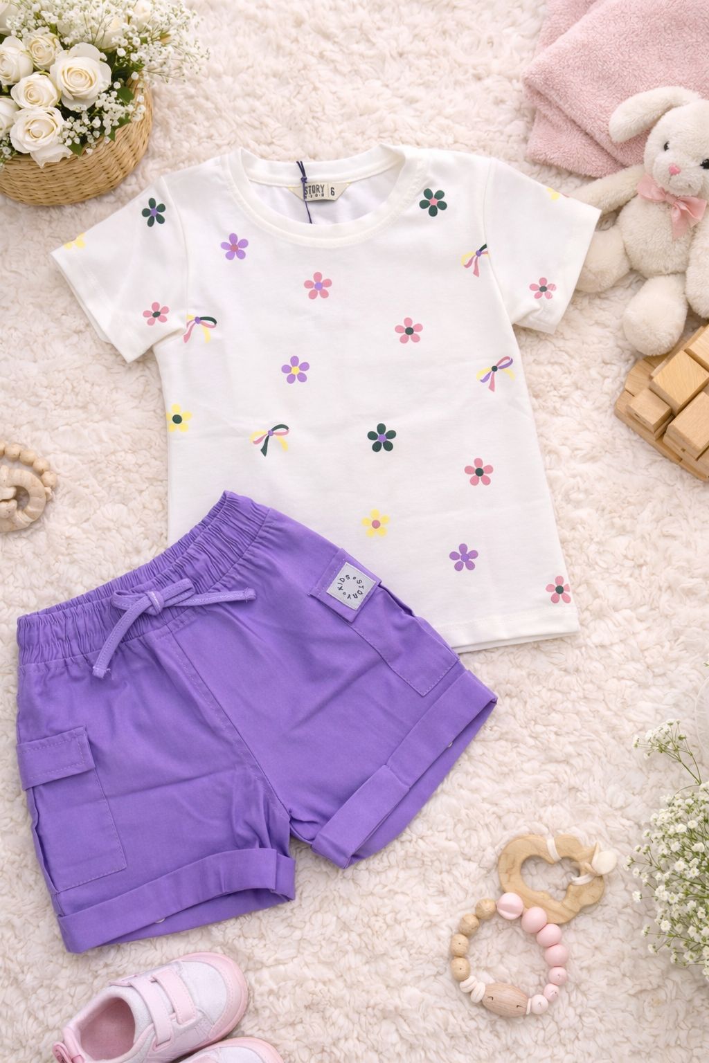 Conjunto short bebé RF S044