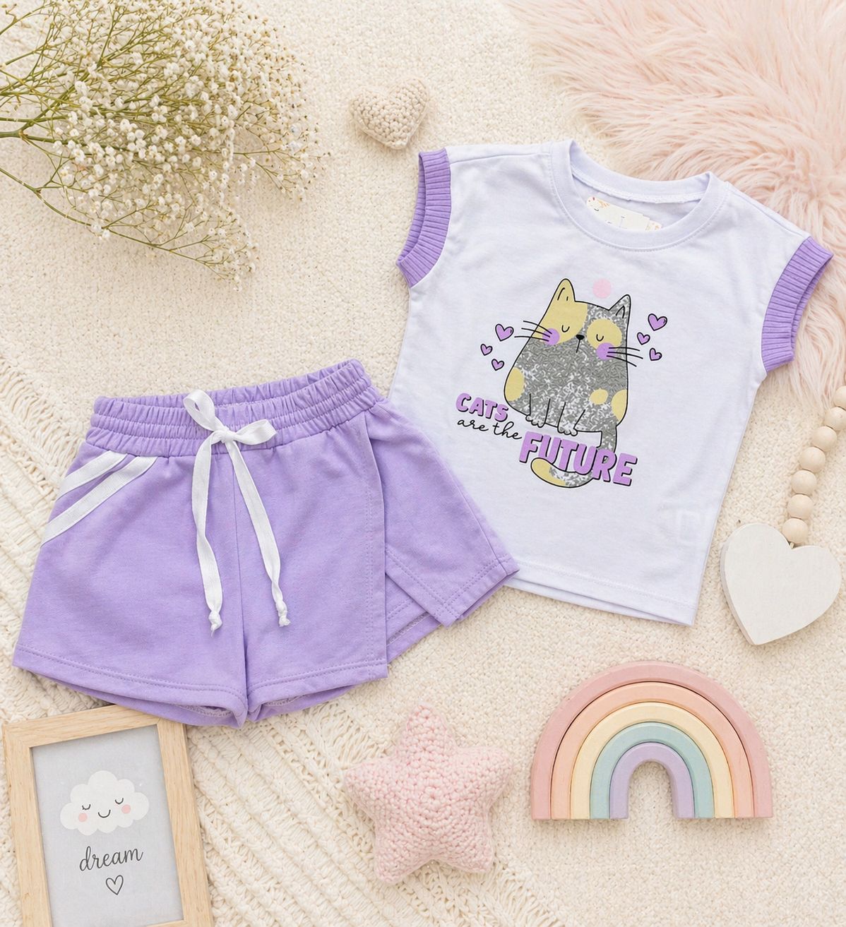 Conjunto Deportivo Falda Short Bebé Ref 5452