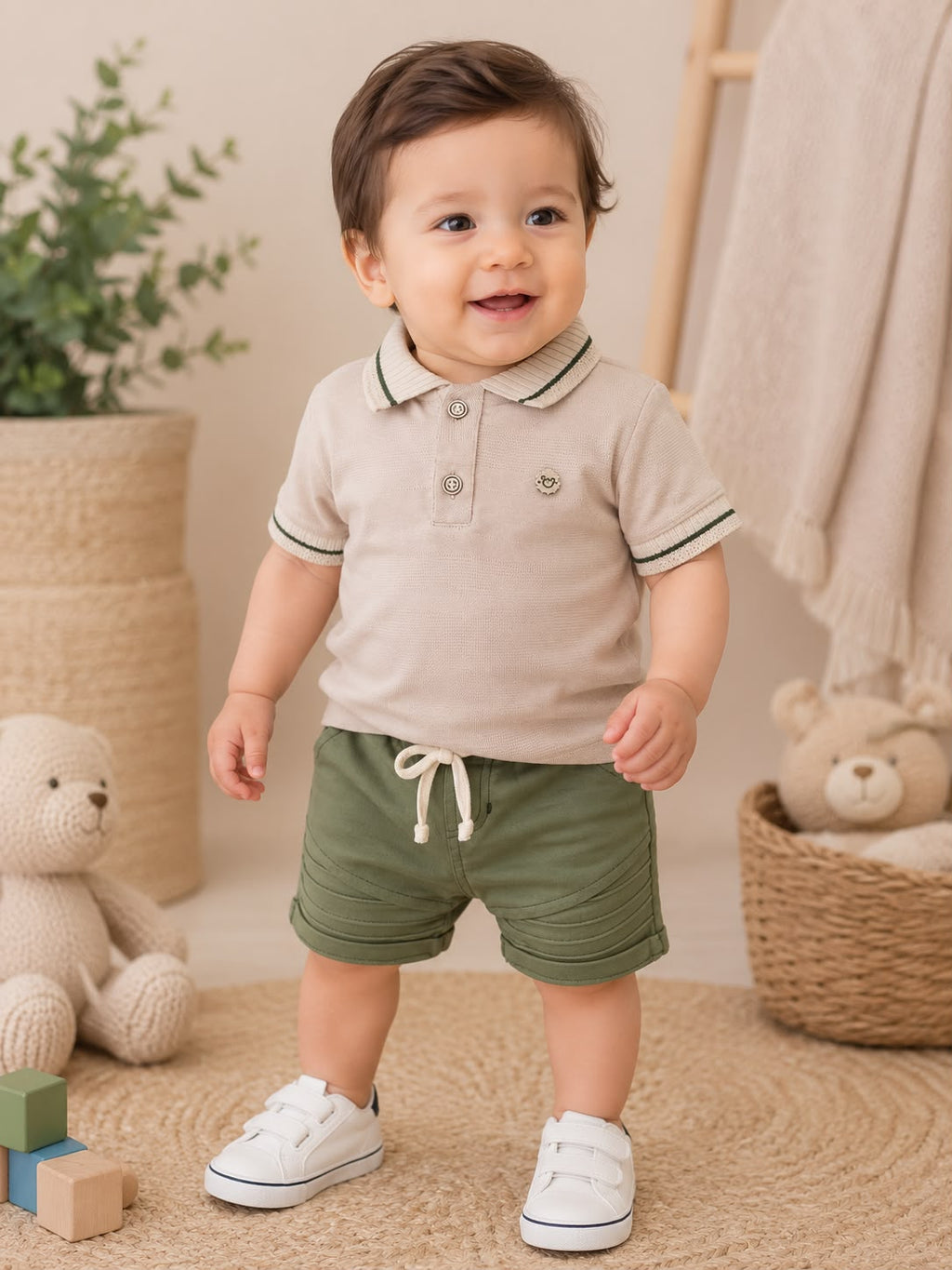 Conjunto Bermuda Bebé Ref CBO042