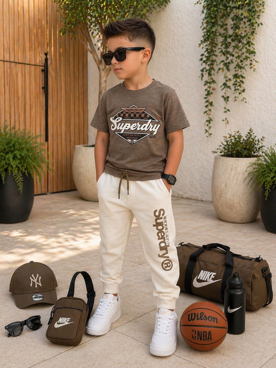 Conjunto deportivo largo niño Ref 8116