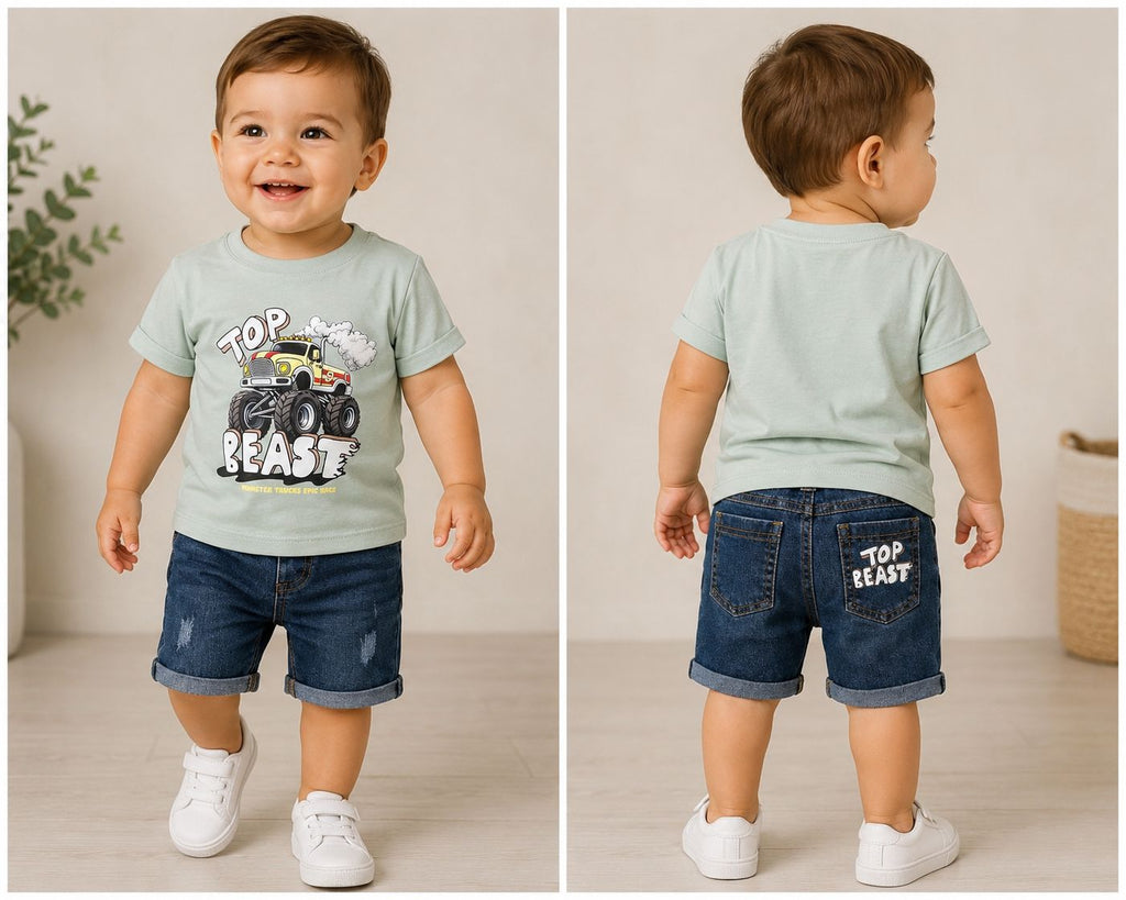 Conjunto Bermuda Bebé Ref 7004