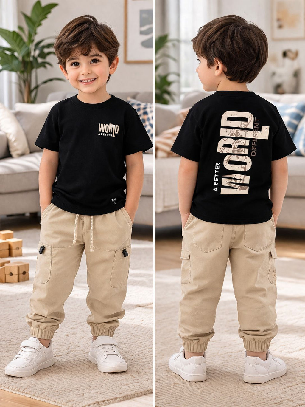 Conjunto Pantalón Jogger Bebé Ref 1784