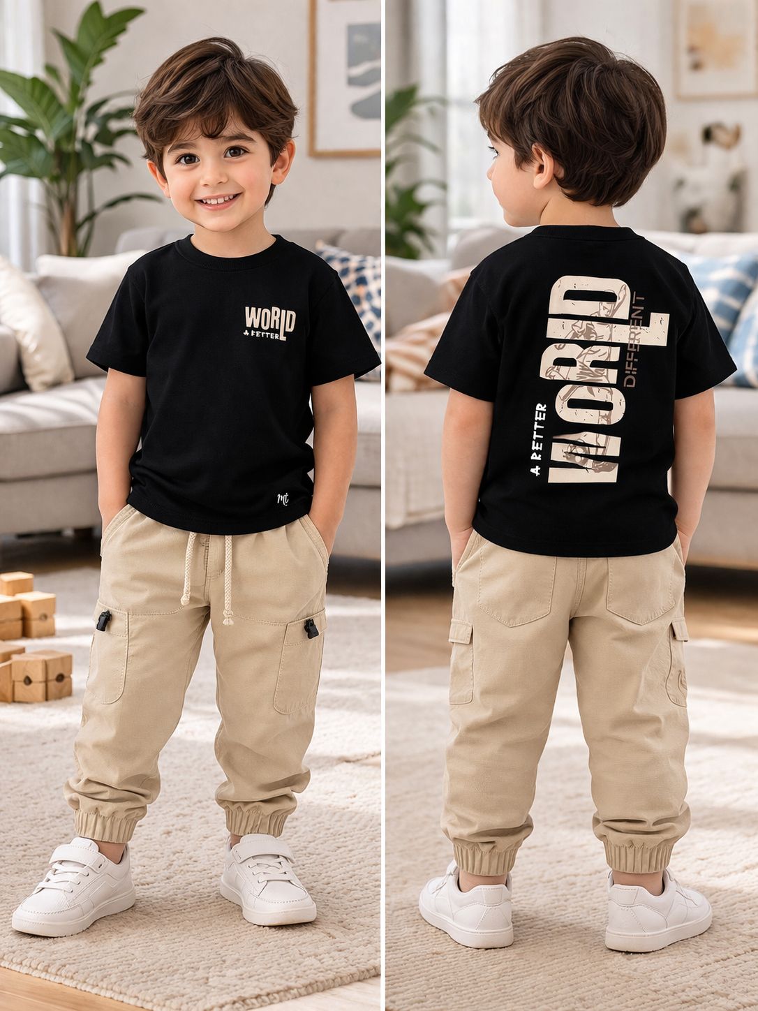 Conjunto Pantalón Jogger Bebé Ref 1784