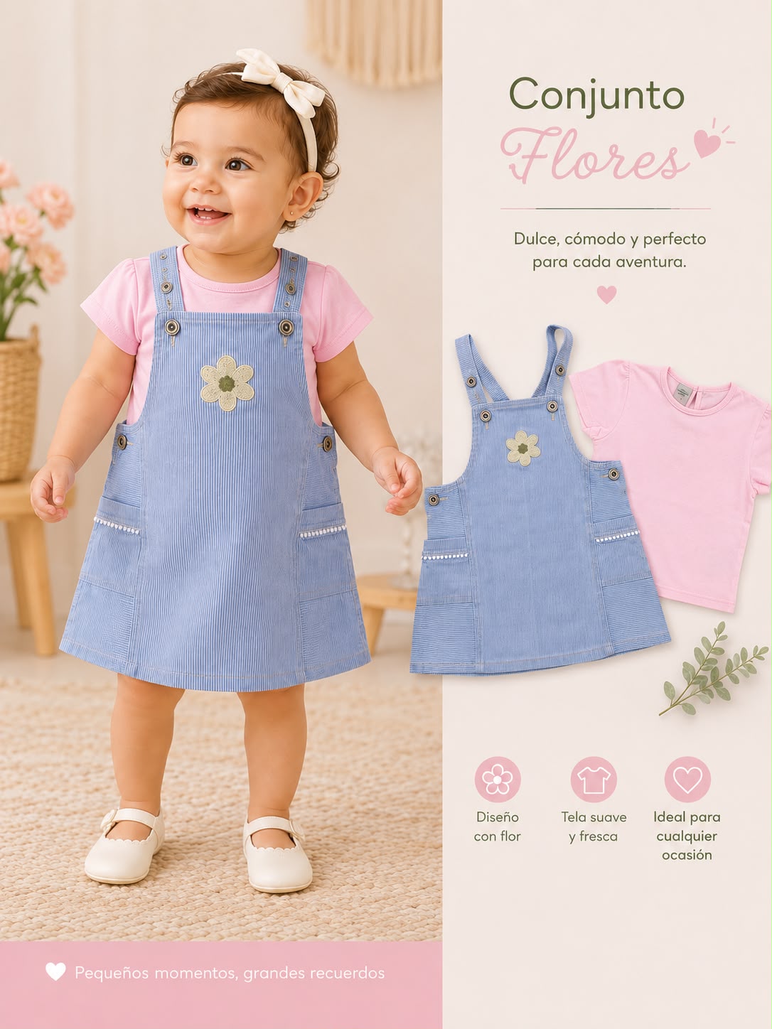 Conjunto Jardinera Bebé REF 487001
