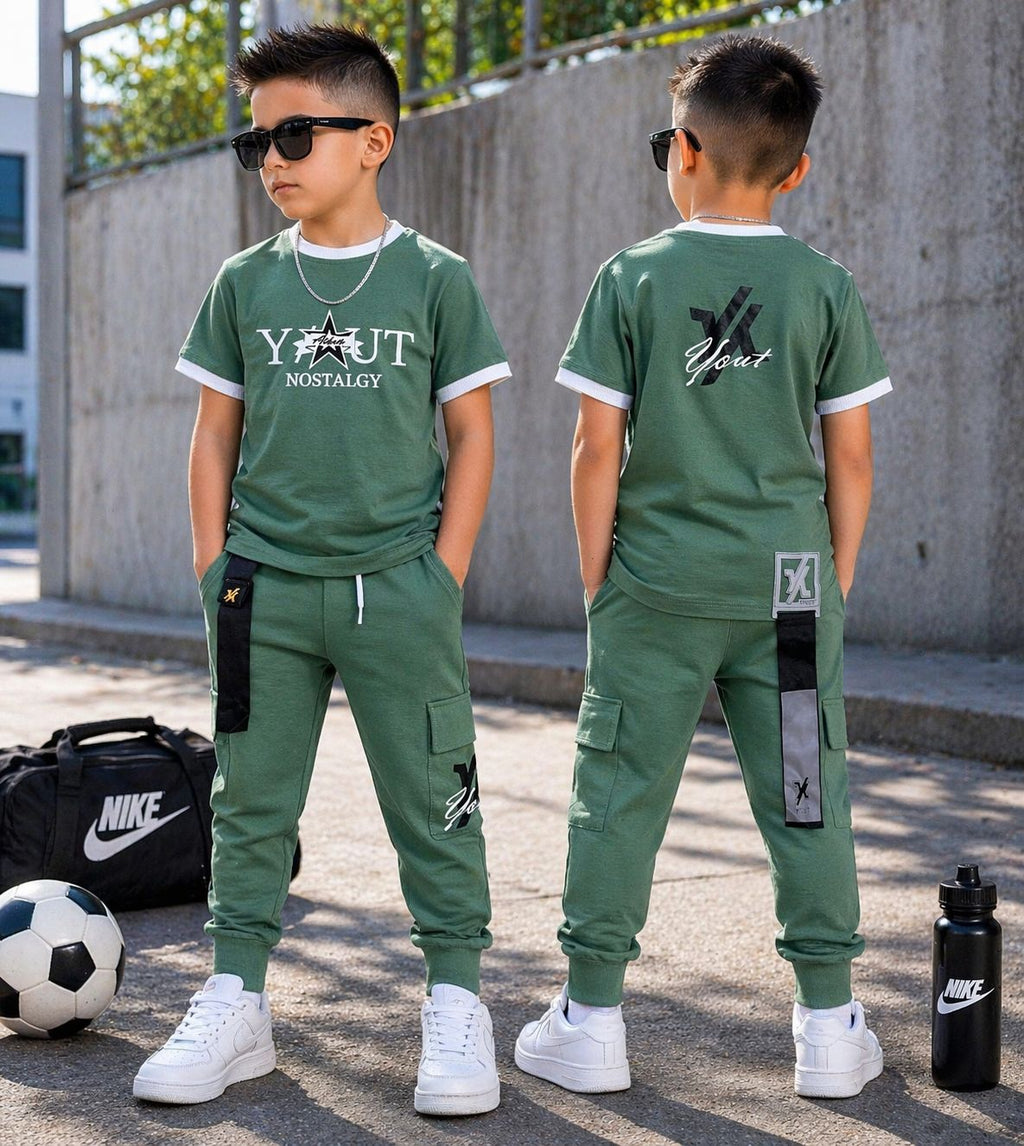 Conjunto deportivo largo niño Ref 8124