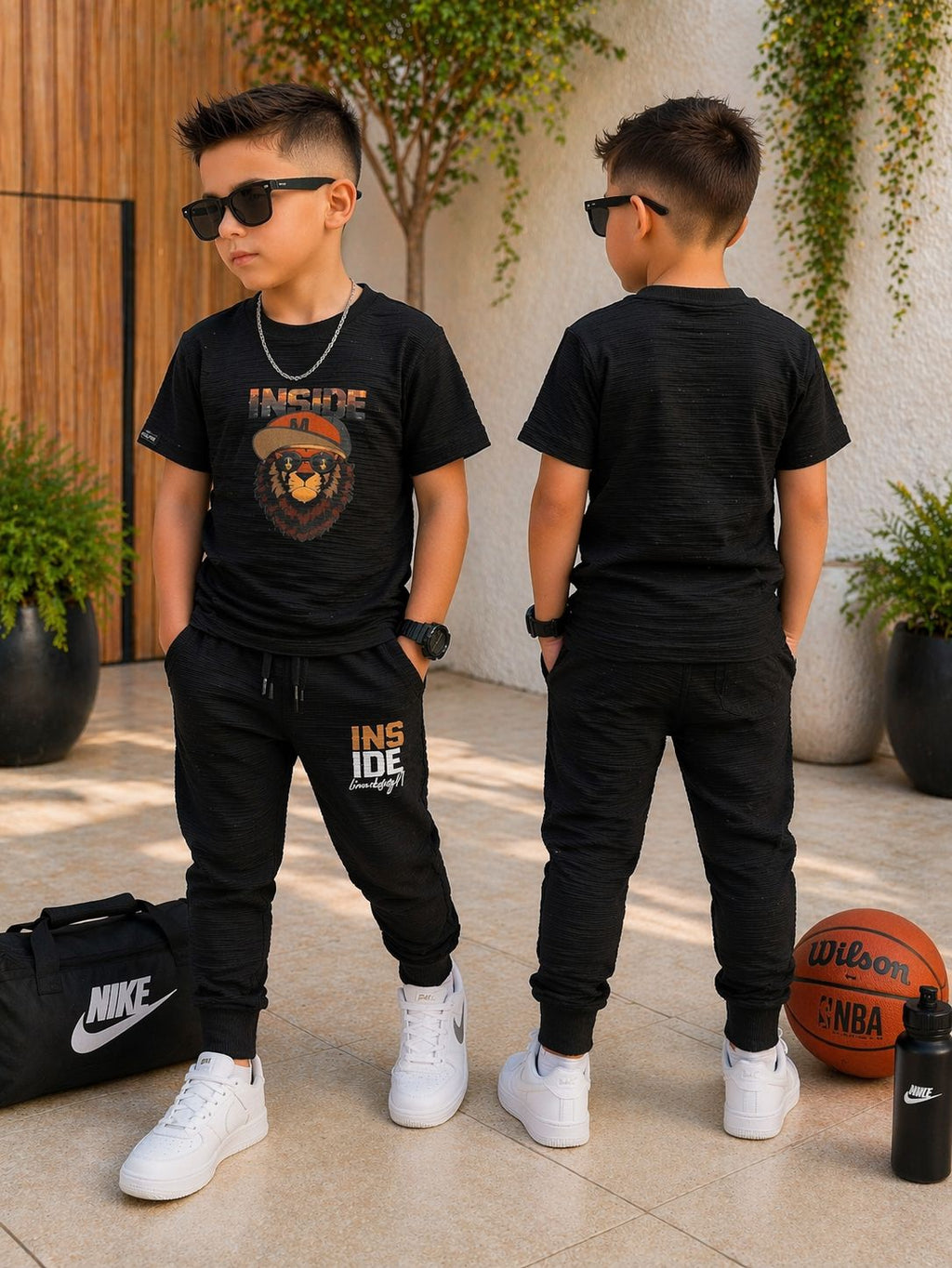 Conjunto deportivo largo niño Ref 4201