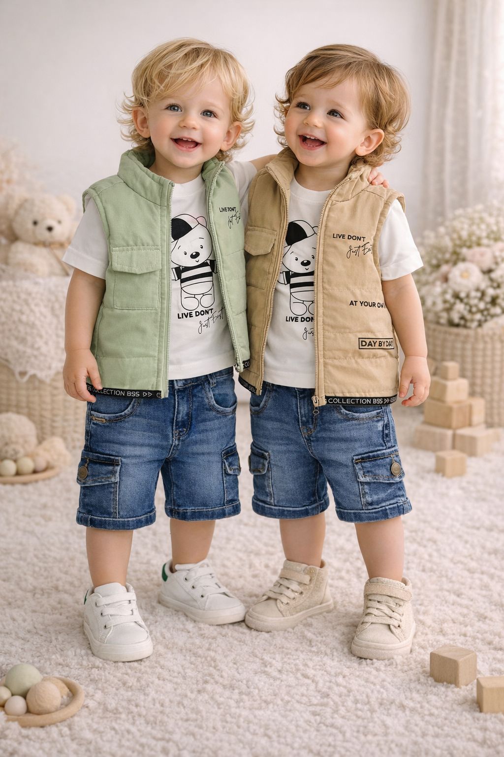 Conjunto Bermuda Bebé  Ref 01775