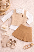 Conjunto Trío Falda Bebé Niña  Ref  13595