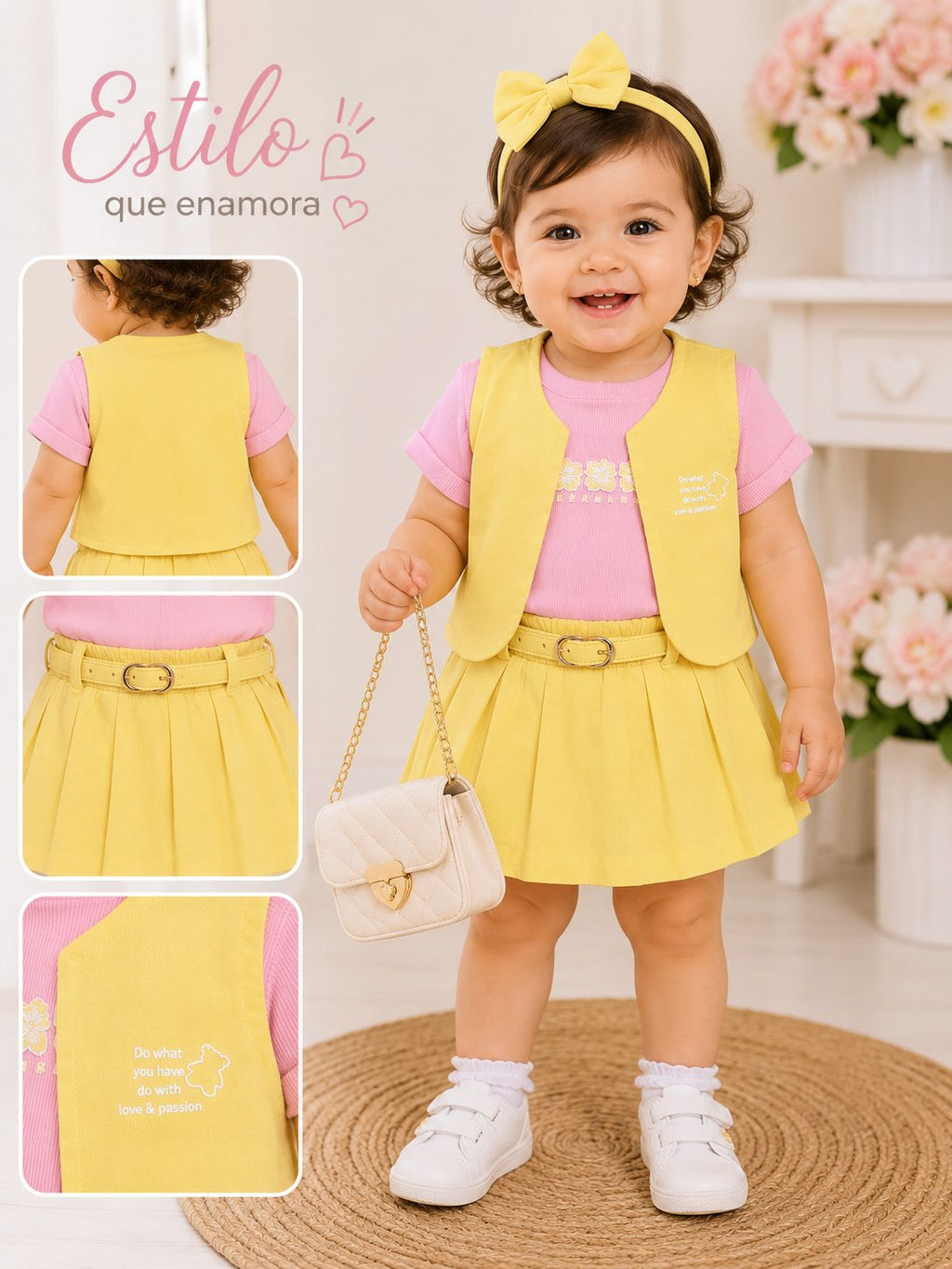 Conjunto Falda Short Bebé