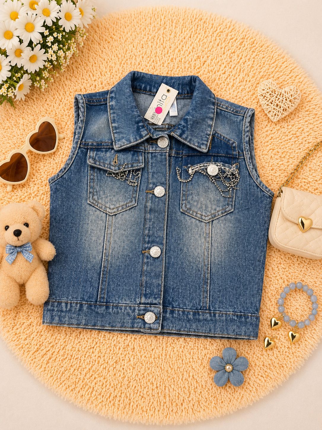 Chaleco de niña Rfe 710887 Talla 10/12
