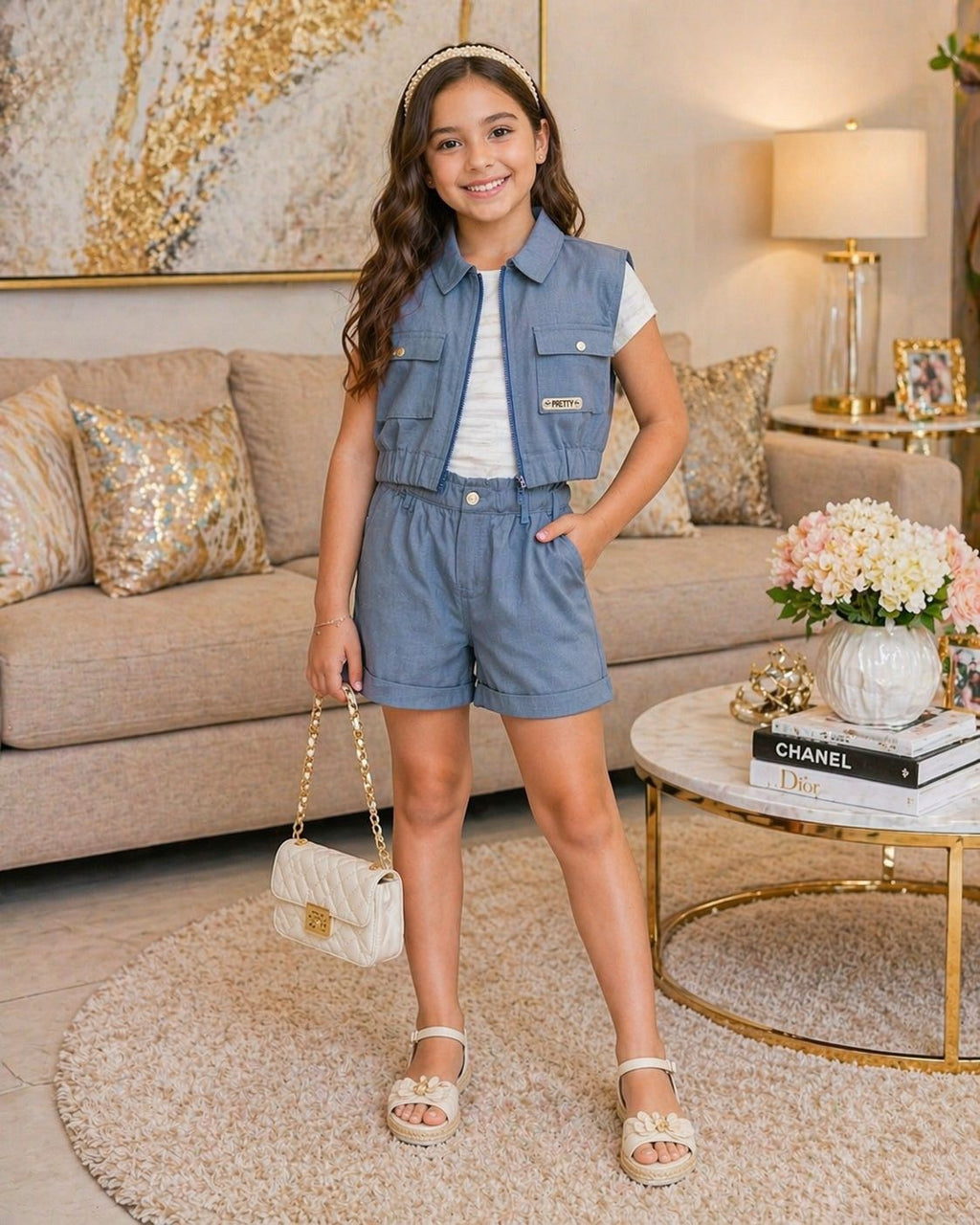 Trío Short Niña Ref 4268