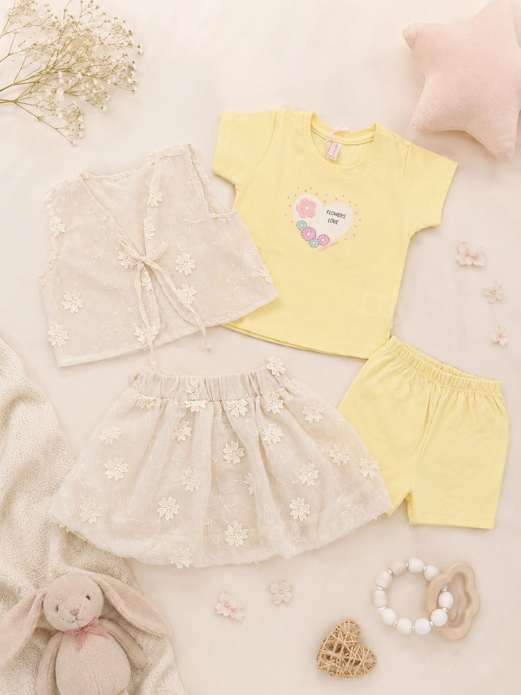 Conjunto Falda Bebé Ref 2038
