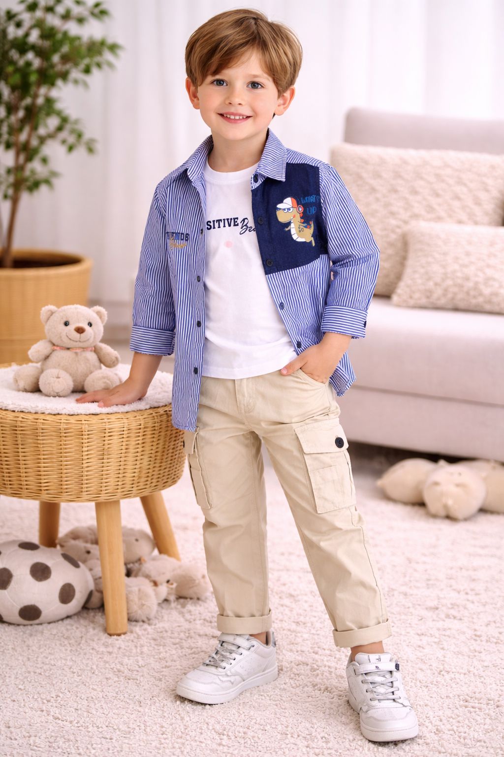 Conjunto Trío Pantalón Bebé Niño Ref  1327