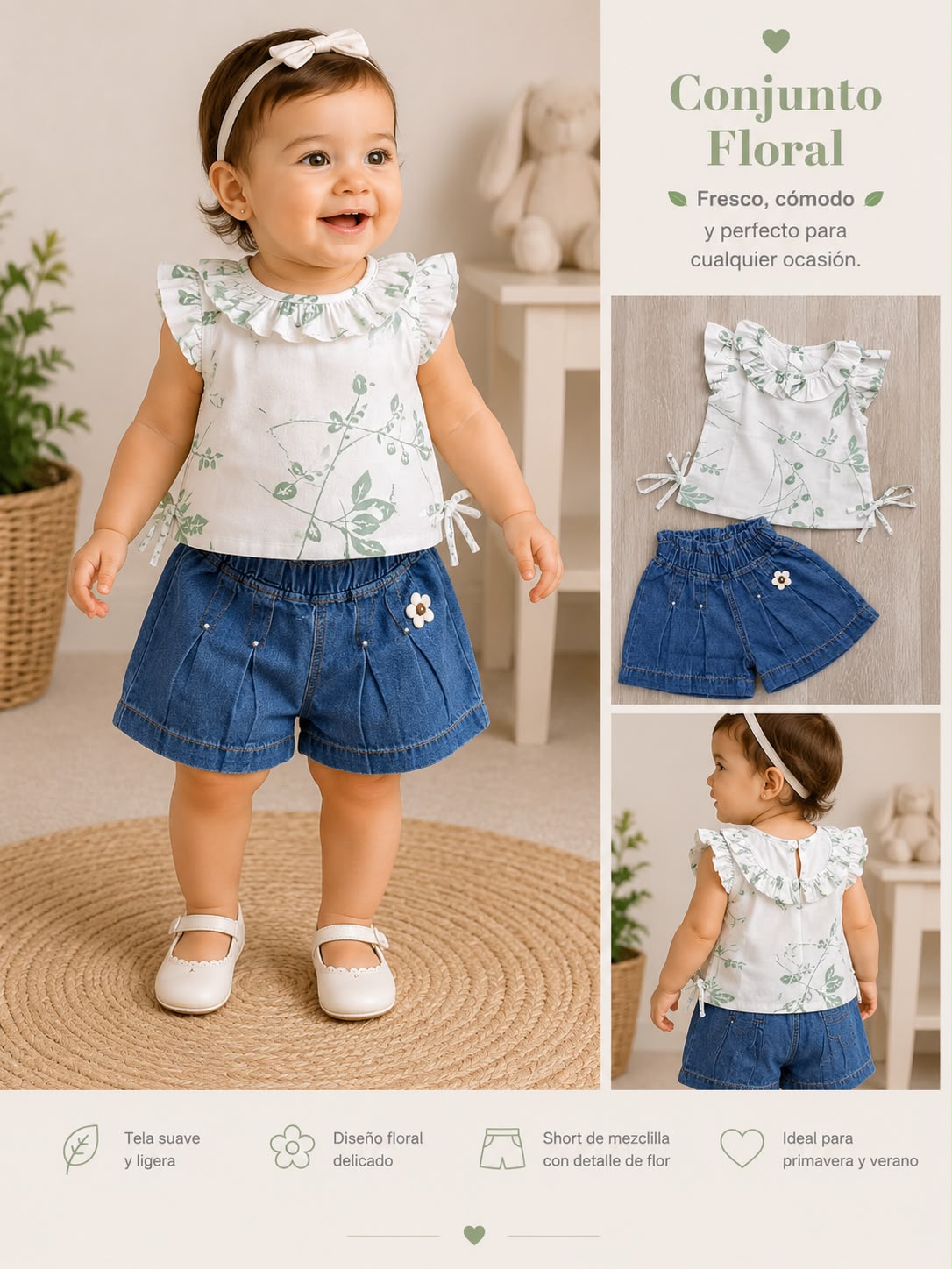 Conjunto Short Bebé Ref 1457