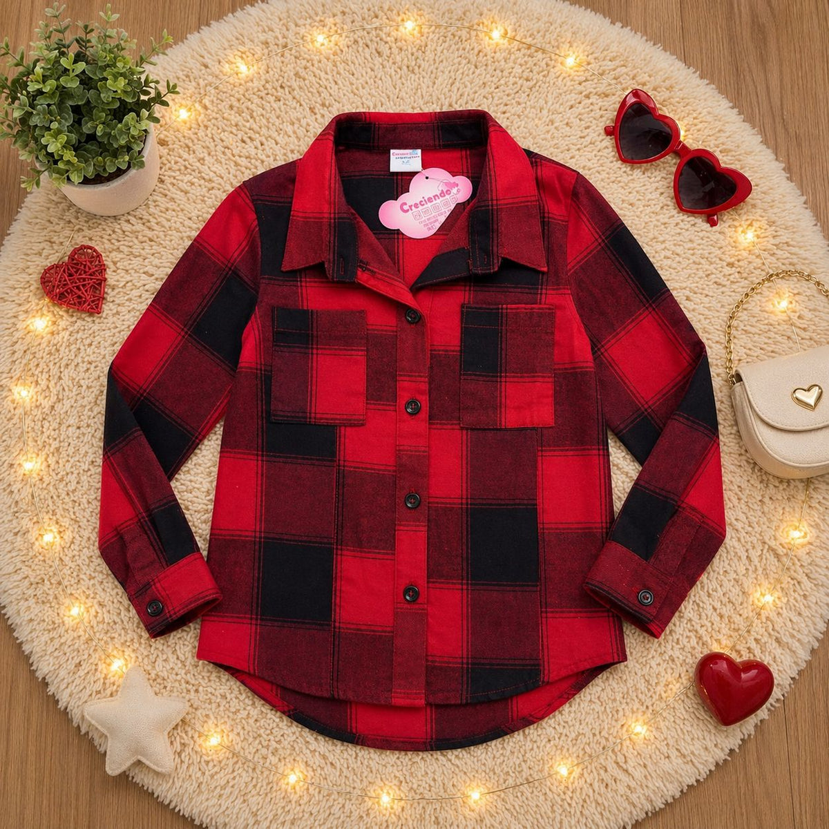 Camisa cuadros niña Rfe 4030 Talla 2/4